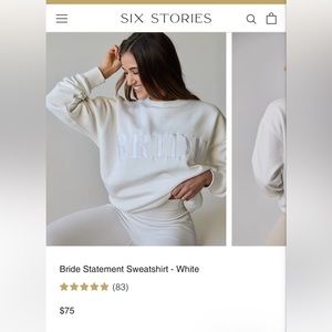 Six Stories Bride Sweatshirt